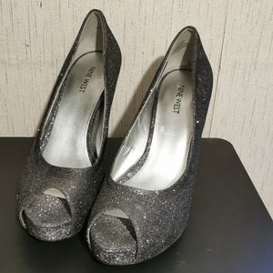 Nine west glitter heel